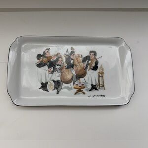 1990’s Vintage Eschenbach Porzellan Tray Trinket Dish Guy Buffet